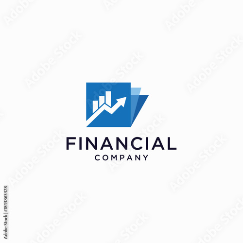 Free Download modern logo vector, financial growth logo - GFXLoad