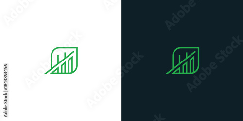 financial growth logo design