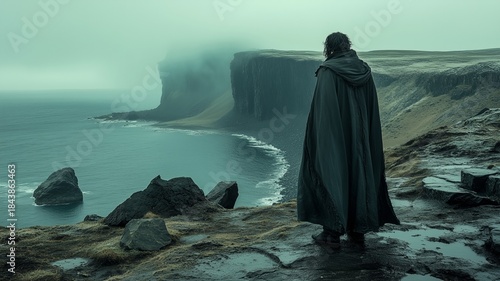 Calm Emotion Individual In A Moody Outdoors Nature