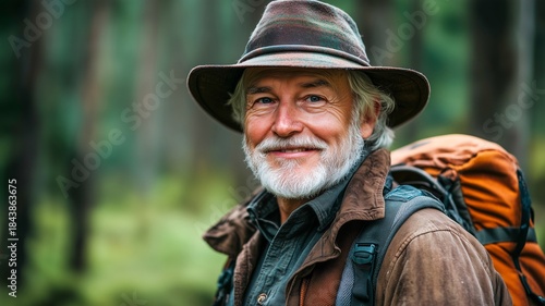 Content Emotion Happy Smiling Senior People Portrait