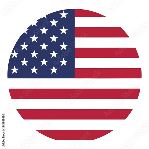 American flag emblem representing united states patriotism