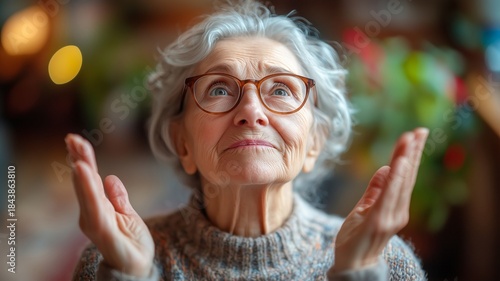 Content Emotion Surprised Happy Expression Woman Portrait