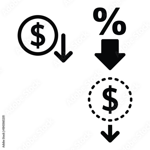 Money decreasing due to percentage deduction