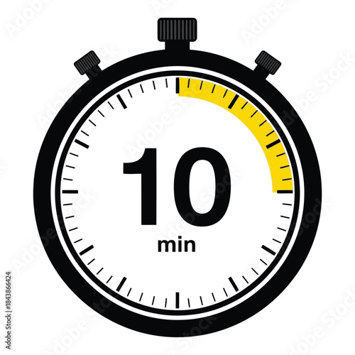 Stopwatch showing 10 minutes