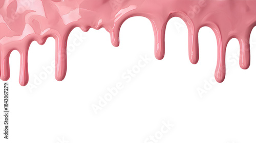 背景素材 溶けたストロベリーチョコレートのフレーム PNG Background Melty Strawberry Chocolate Frame （Generative AI）