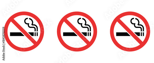No smoking sign symbol illustration vector for health safety warning,