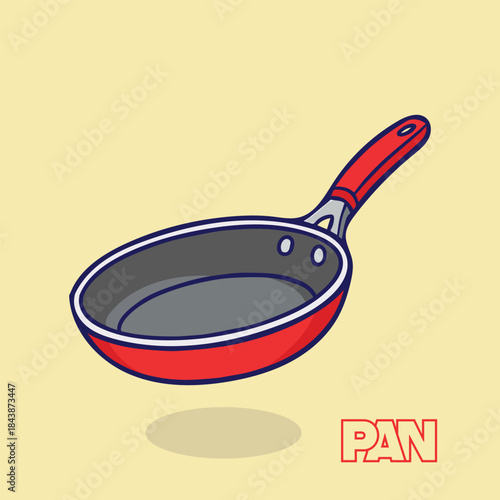 pan illustration vector graphics icon pan, cookware skillet fryingpan saucepan kitchen cooking chef food utensil nonstick iron 