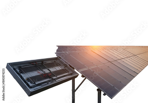 Wallpaper Mural Solar panel installation under construction Torontodigital.ca