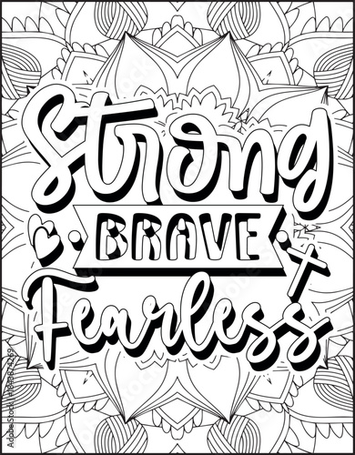 Bible Verse Coloring Page for Adults. Holy Bible Quote Coloring Page