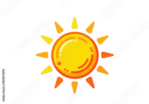 Wallpaper Mural Vibrant sun with radiant rays Torontodigital.ca