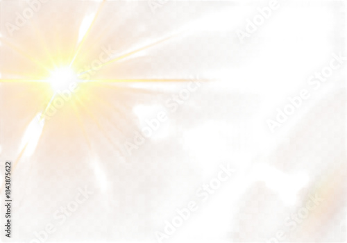 Wallpaper Mural Bright sunburst over clouds Torontodigital.ca