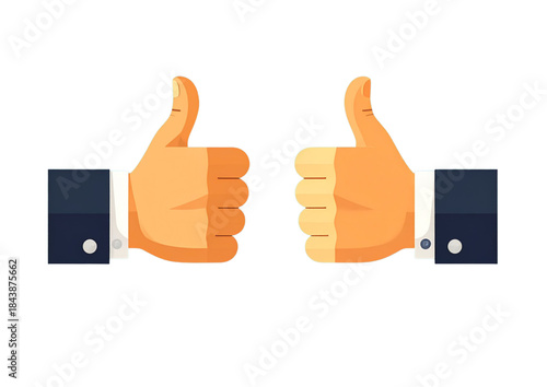 Thumbs up hand sign: success, agreement, and good communication gesture concept