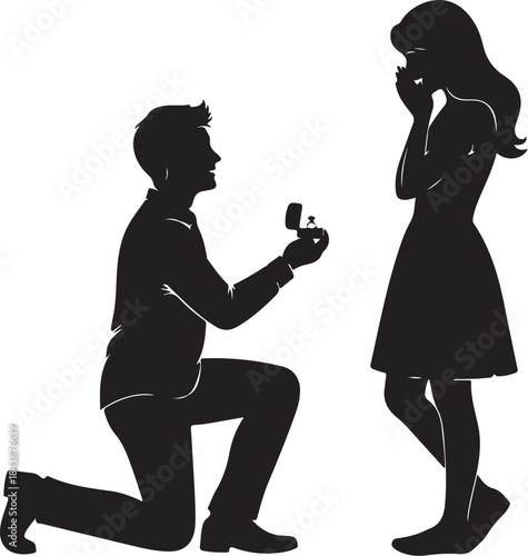Valentine's Day Aesthetic Line Art Vector Illustration. Minimalist Romantic Couple Sketch for 14 February Gift & T-shirt Design.