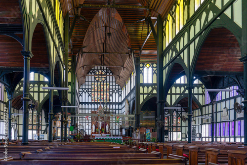 Guyana, Georgetown, Interior of St. George's Cathedral