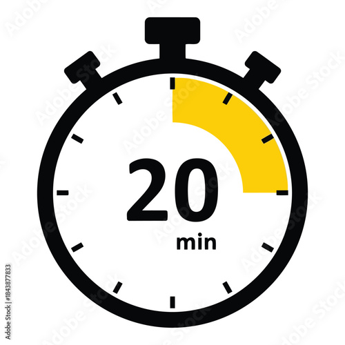 Timer showing 20 minutes remaining