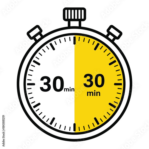 Time is running out with 30 minutes left on the stopwatch