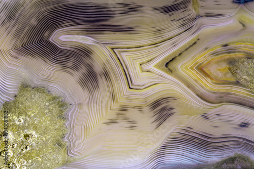 light yellow contrast agate structure macro