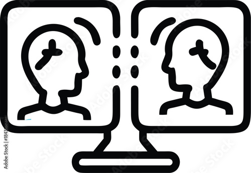 Online Communication and Remote Collaboration Concept