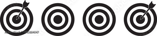 Target and dart bullseye also transparent background