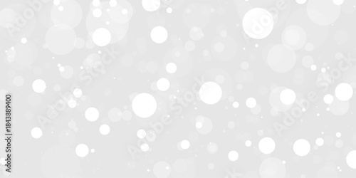 Snow gray transparent background. gray Silver light bokeh Christmas abstract background.