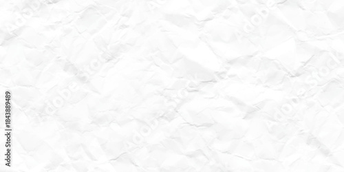 closeup crumpled paper texture background. Paper texture Crumpled White. Top view.
