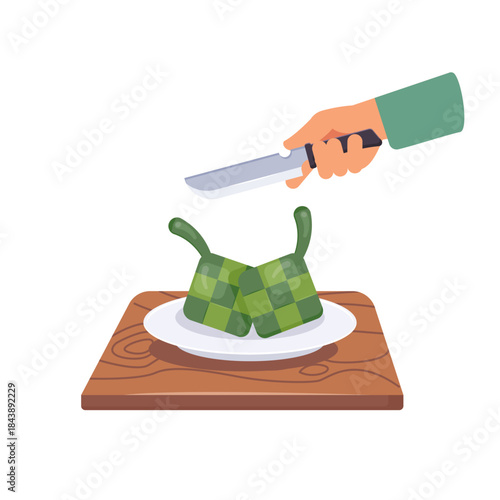 Eid al Fitr food, traditional Indonesian food, ketupat traditional food