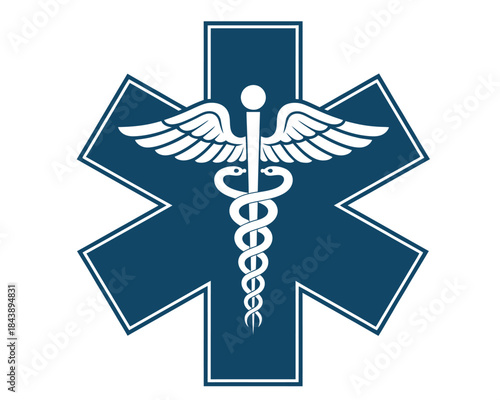 Essential medical emblem for emergency services, healthcare response, urgent medical assistance, patient care, first responders, critical treatment,