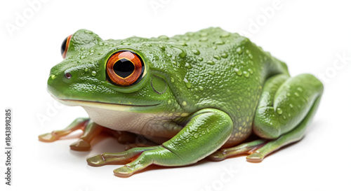 frog on white background