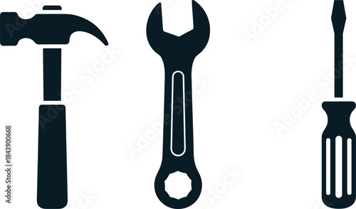 Basic Hand Tools for DIY and Repair - Hammer, Wrench, and Screwdriver