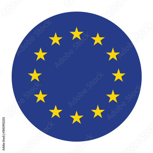 europe, eu, european union, flag, circle, emblem, symbol, stars, blue, yellow, unity, international, organization, design, graphic, element, icon, vector, illustration, continent, politics, diplomacy,