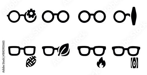 Eyeglasses and Lens vision optics