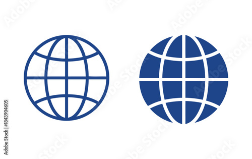 Globe map symbols earth planet
