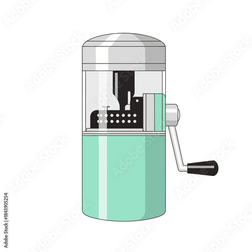 Charming vintage kitchen tool illustration evokes nostalgic culinary simplicity and preparation