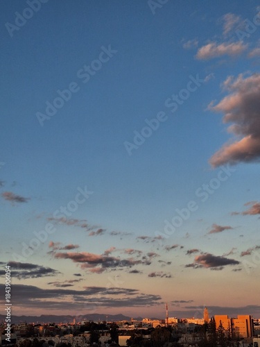 sunset over the sea