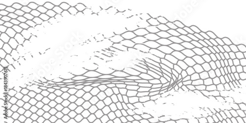 Mesh texture for fishing nets. Grunge pattern for sportswear or soccer goal, volleyball net, basketball hoop, hockey, athletics. Mesh background modern