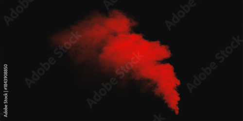 Abstract red hot smoke explosion motion on black and white backgrounds