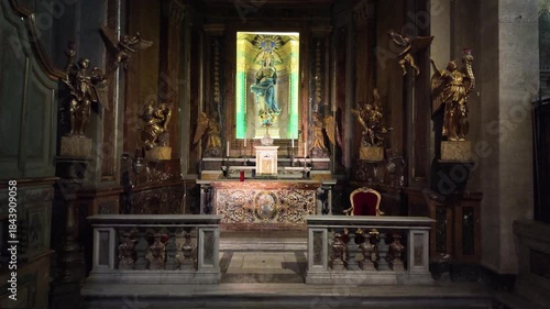 Altar in Santa Maria Aracoeli Church in Rome, Italy 