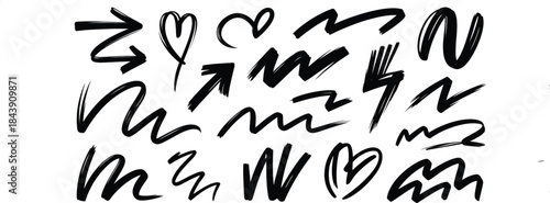 "Hand-Drawn Confetti and Party Decorations - Fun and Festive Vector Icons for Celebrations"