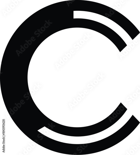 Letter C minimalist logo