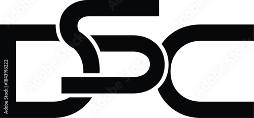 Letter DSC minimalist logo