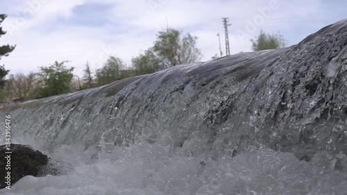 A river flowing down the mountainside