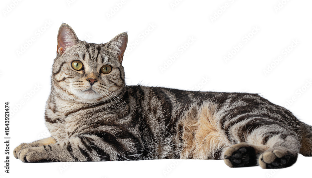 Fototapeta premium British Shorthair Cat Lying Down