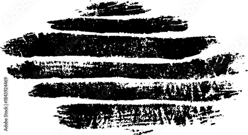 Black and white grunge emblem stencil for creative urban design