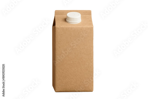 Milk Carton Mockup on Transparent Background, Product Packaging Design