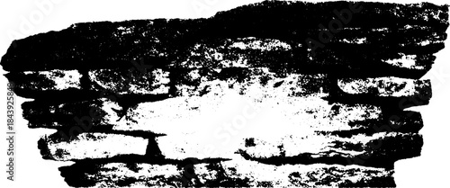 Black and white stencil of weathered stone wall for urban grunge artistic designs