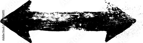 Abstract arrow motif in black and white stencil design for artistic projects