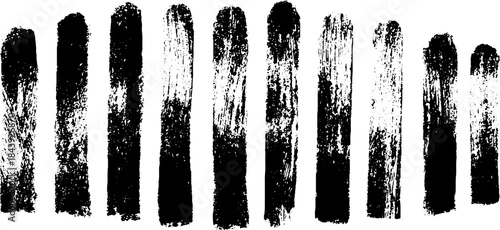 Chaotic crosshatched brushstroke stencil illustration in black and white