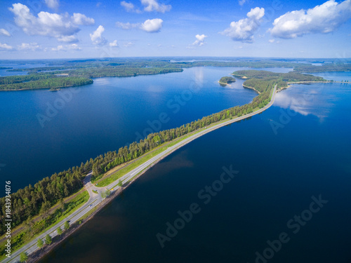Aerial view of Punkaharju R...