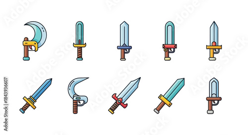 Collection of musical instruments vector illustration for design projects