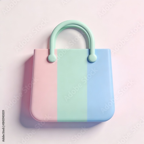 Colorful Stylish Handbag with Modern Design in Pastel Shades for Fashion Lovers